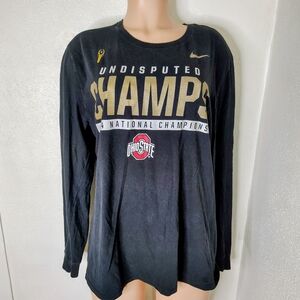 Black Ohio State Champs Long Sleeve Shirt